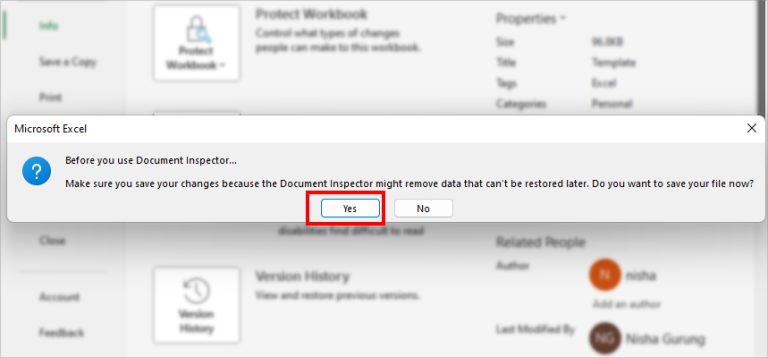 How to Edit Document Properties in Excel