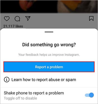 Report-a-problem-Instagram-app