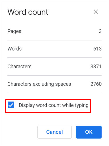 display-word-count