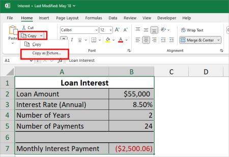 How to Take a Screenshot in Excel