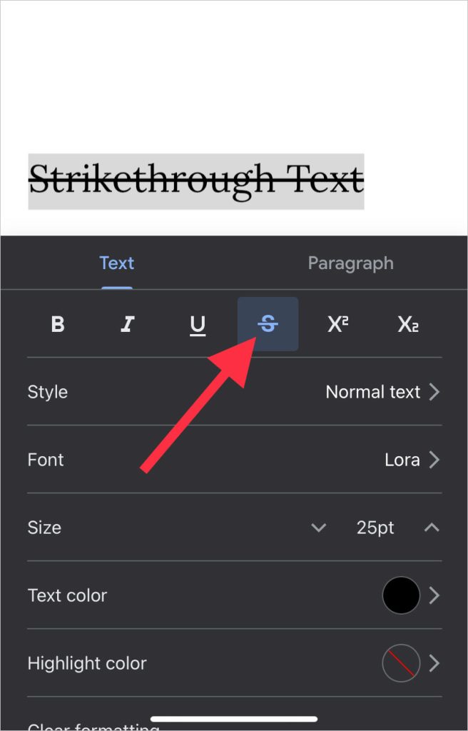 how-to-strikethrough-on-google-docs