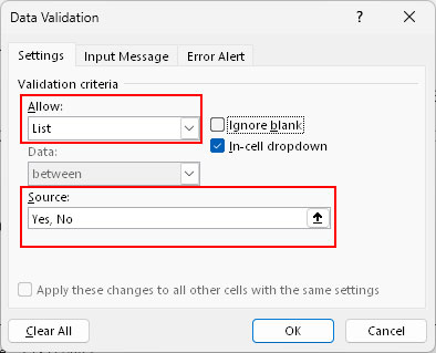 Add-Yes-or-No-to-Excel-dropdown-list