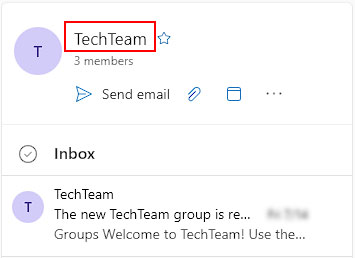 Click-the-Outlook-group-name