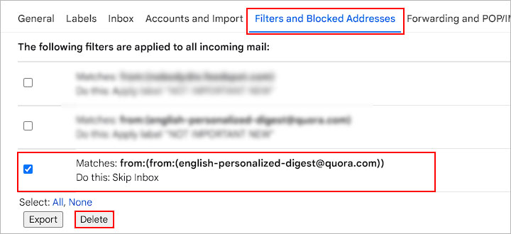 Delete-gmail-rule-that-skips-mails-to-inbox