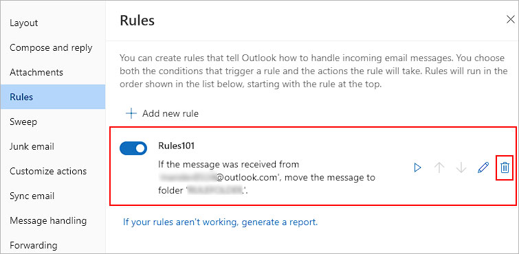 Delete-or-edit-rule-Outlook-web-version