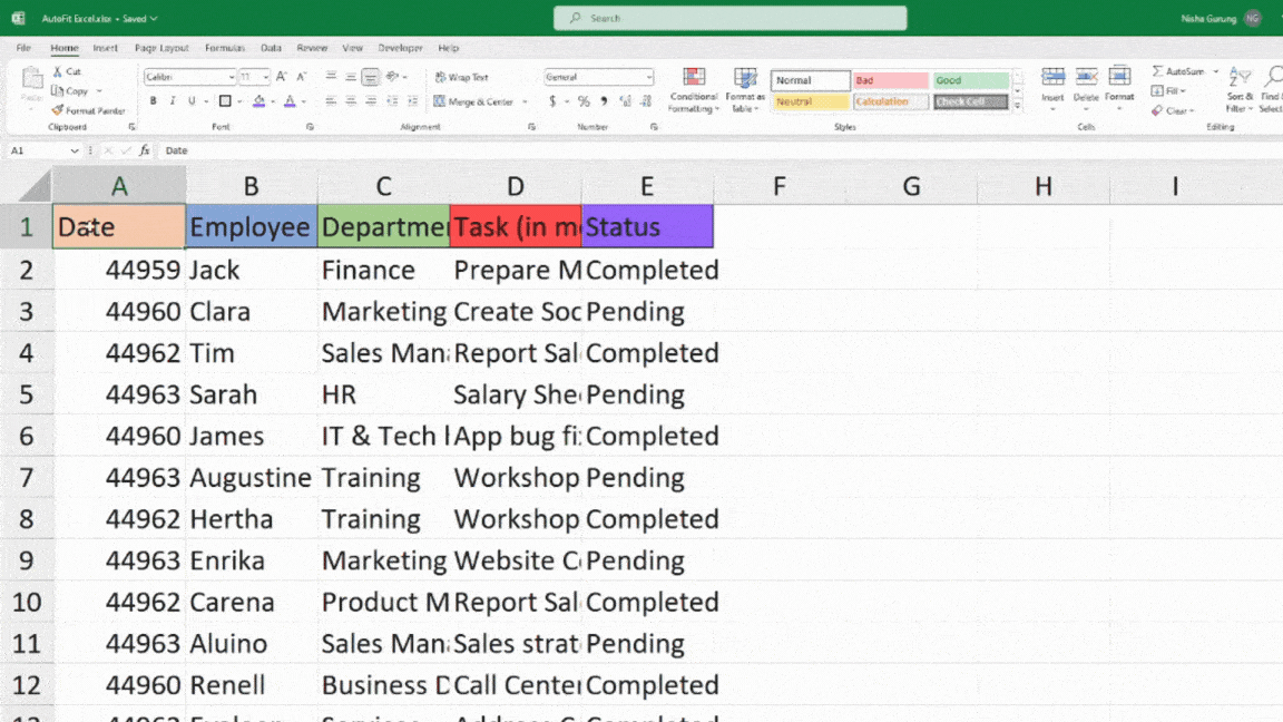 How to Make Excel Cells Expand to Fit Text Automatically - Earn & Excel