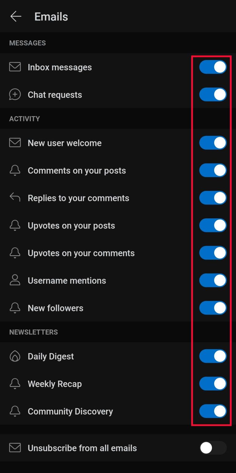 How to Stop Reddit Emails