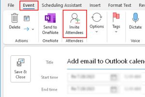 How to Add Outlook Email to Calendar