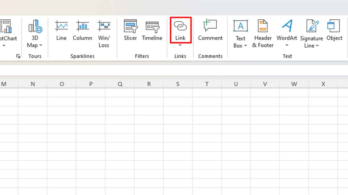 Linking in Excel