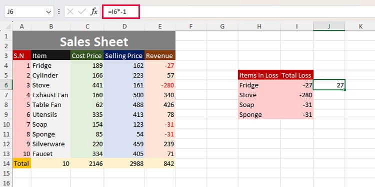 how-to-make-negative-number-positive-in-excel