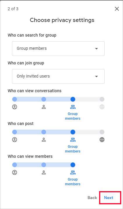 Personalize-your-group's-privacy-settings