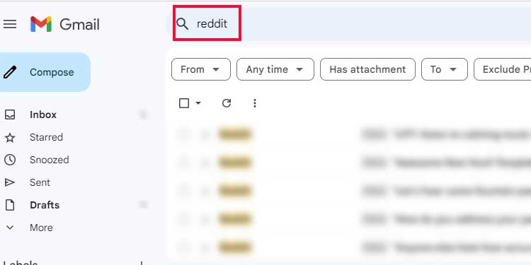 Type Reddit on the Search bar