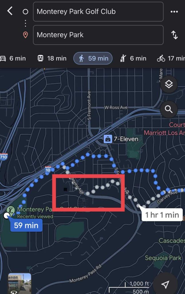 how-to-change-google-maps-to-walking