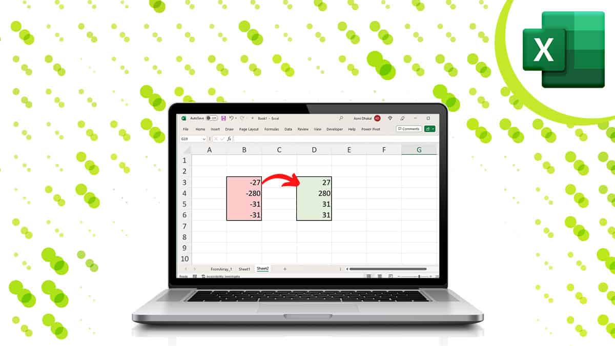 How To Make A Minus Number Positive In Excel