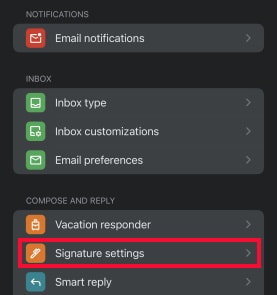 select-signature-settings