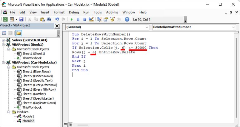 How To Use Macro To Delete Rows Based On Criteria