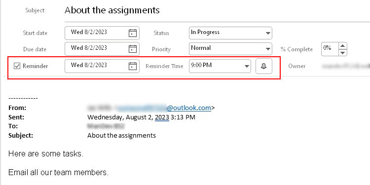 Add-reminder-after-converting-email-to-task
