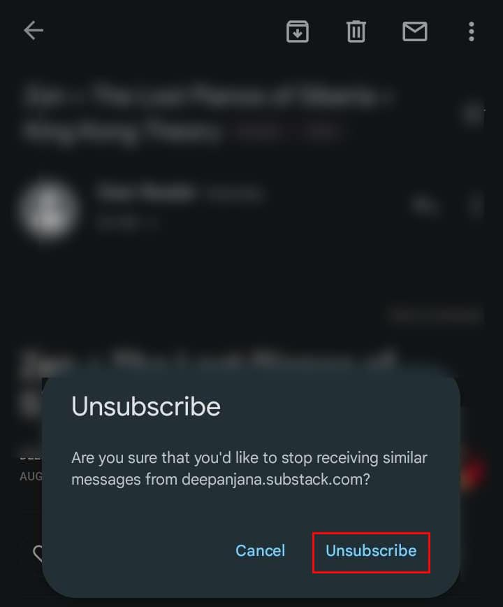 Again-click-unsubscribe