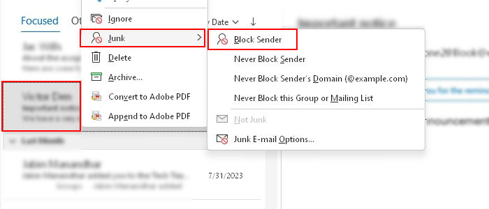 Block-individual-email-address-on-Outlook
