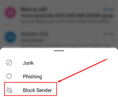 Block-sender-Outlook-mobile-app