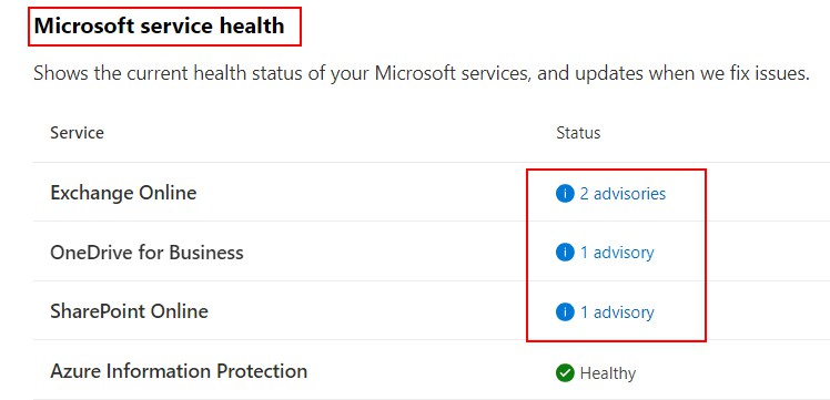 Check-issues-Microsoft-365-apps-and-services