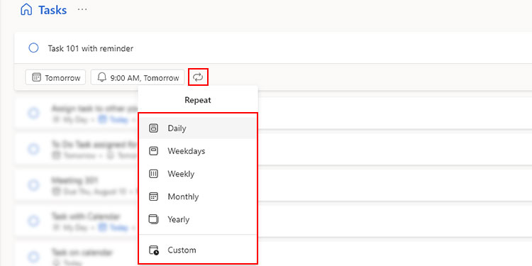 Create-recurring-task-with-reminder-on-Outlook-Microsoft-To-Do