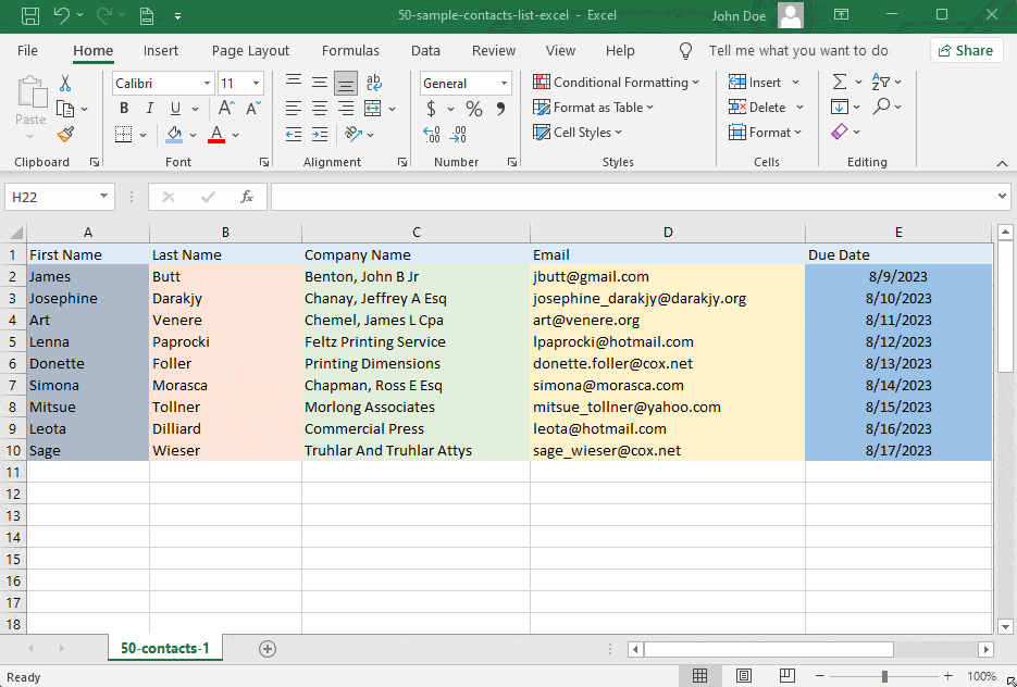 Excel file save as