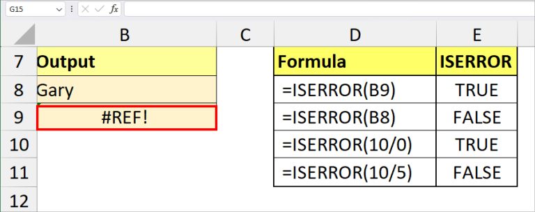 ISERROR Function in Excel - How to Use It