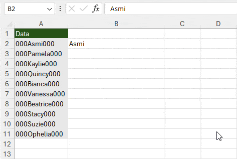 Flash Fill to automatically paste values