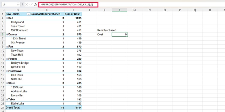 IFERROR in Excel