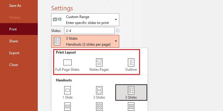 How to create and print a powerpoint handout