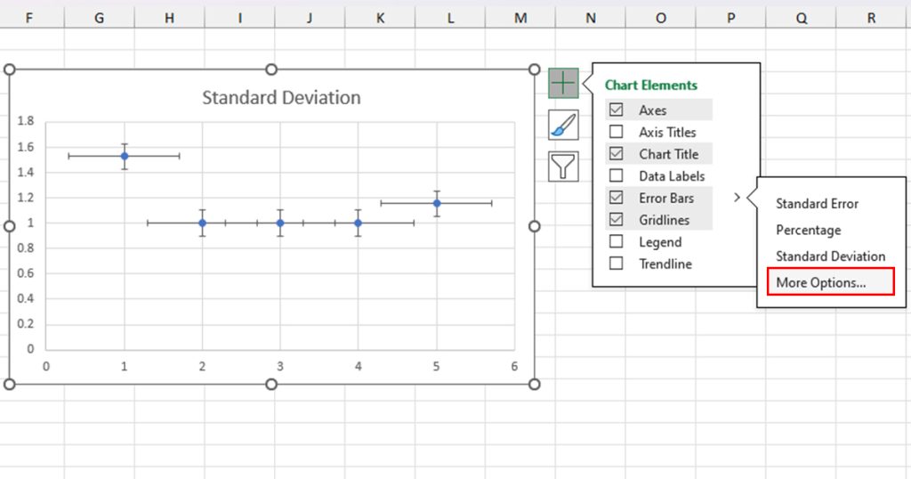 How to Add Error Bars in Excel