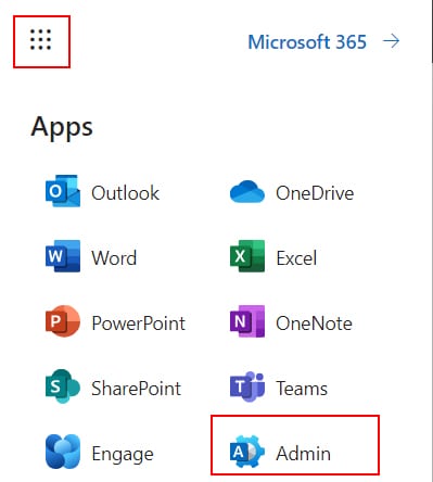 Select-Admin-Microsoft-365-admin