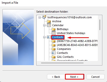 Select-contacts-folder-and-save