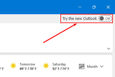 Switch-to-New-Outlook-version