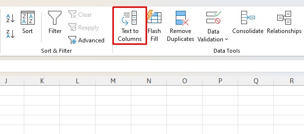 Text to Columns Excel