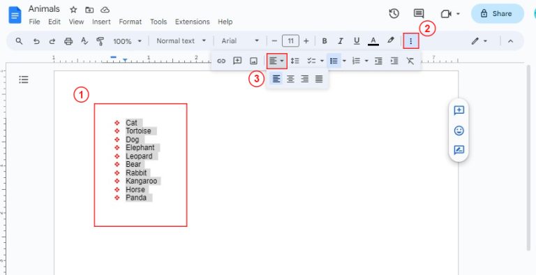 Bullet Points in Google Docs - How to Use them Properly