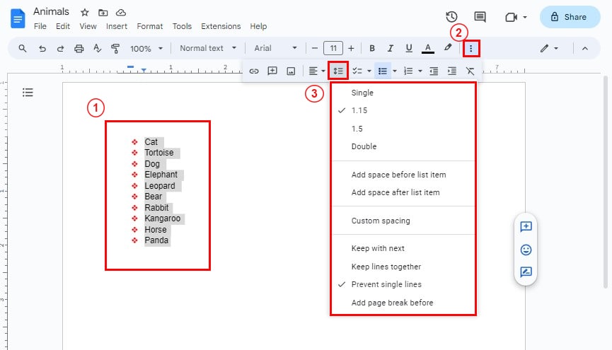 click-on-the-Line-&-paragraph-spacing-icon-on-the-toolbar