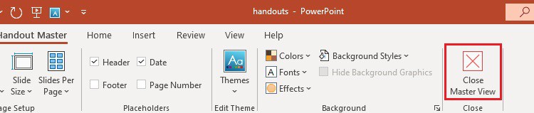 How to create and print a powerpoint handout