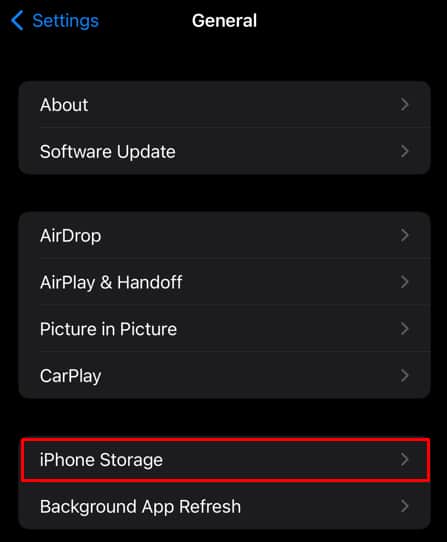 iPhone-storage