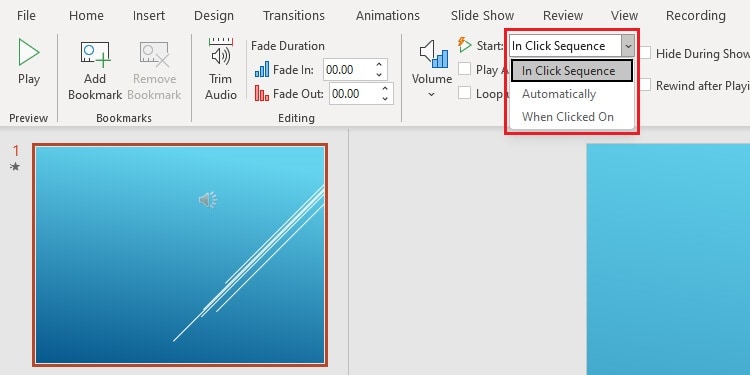 How to add an audio on powerpoint presentation