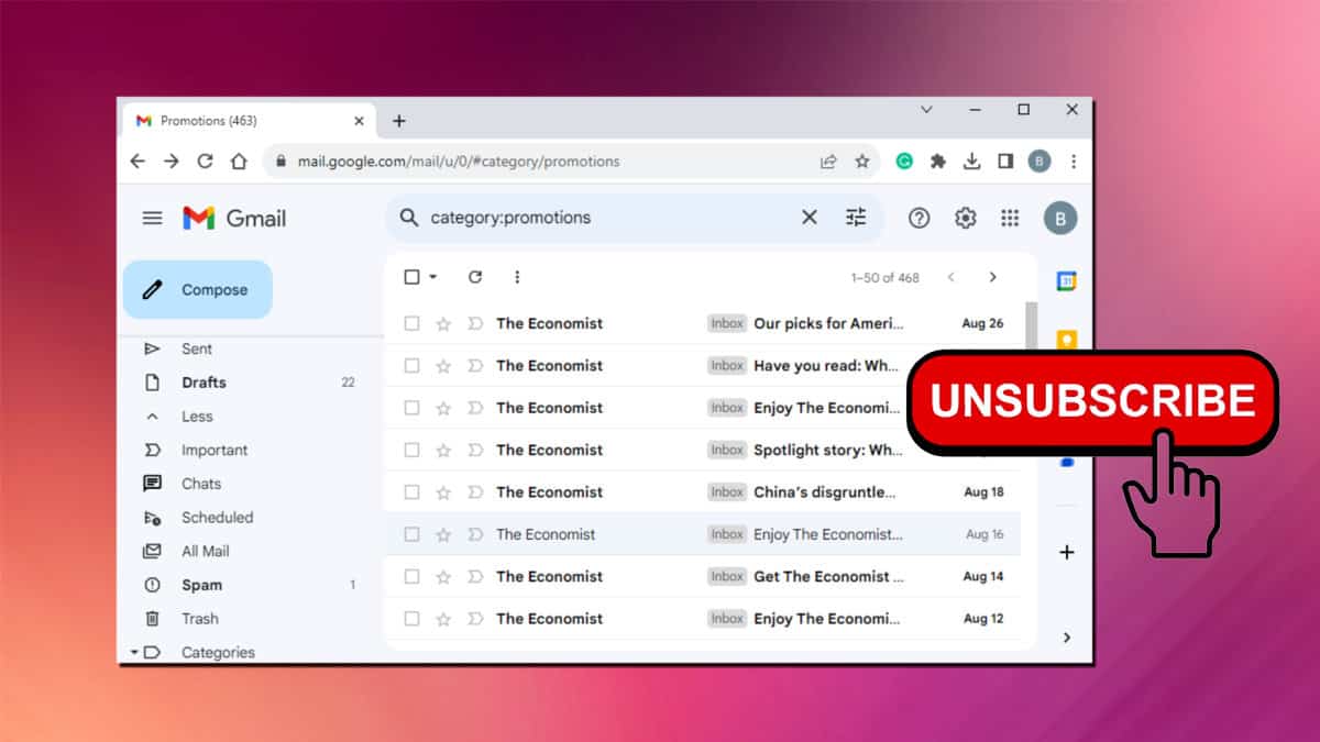 How to Unsubscribe Emails in Gmail