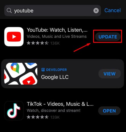 update-youtube-ios