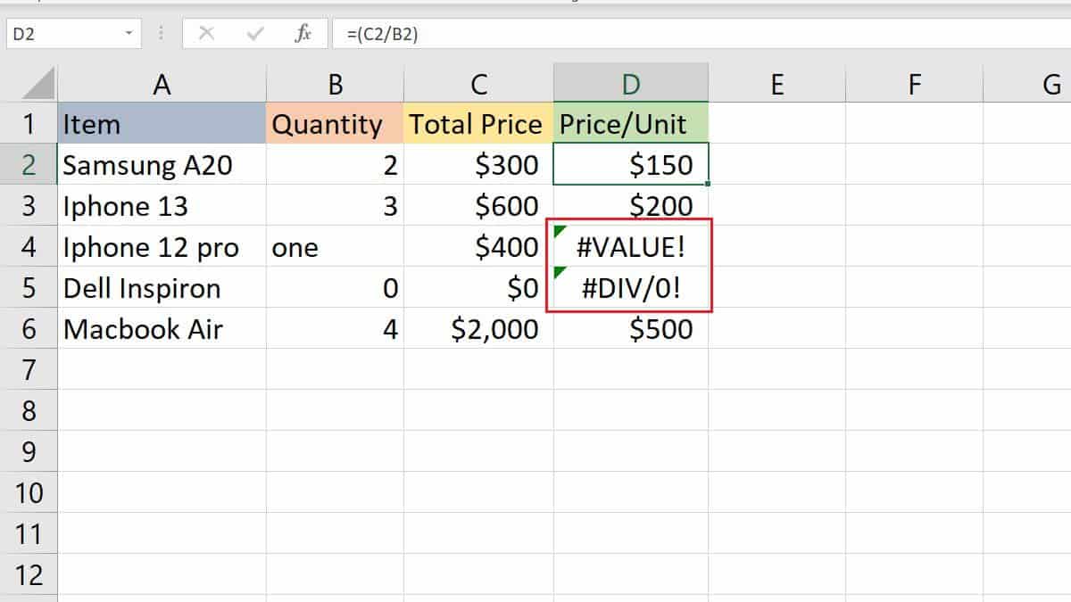 How to Ignore All Errors Excel