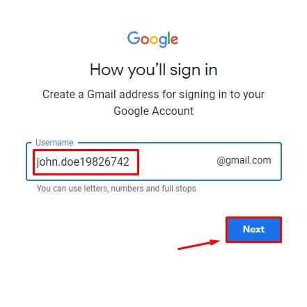 Create-email-address-for-sign-up