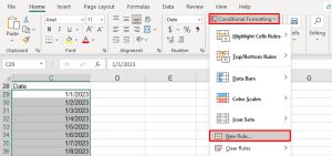 How to Apply Conditional Formatting Based on a Date