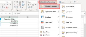 How to Apply Conditional Formatting Based on a Date