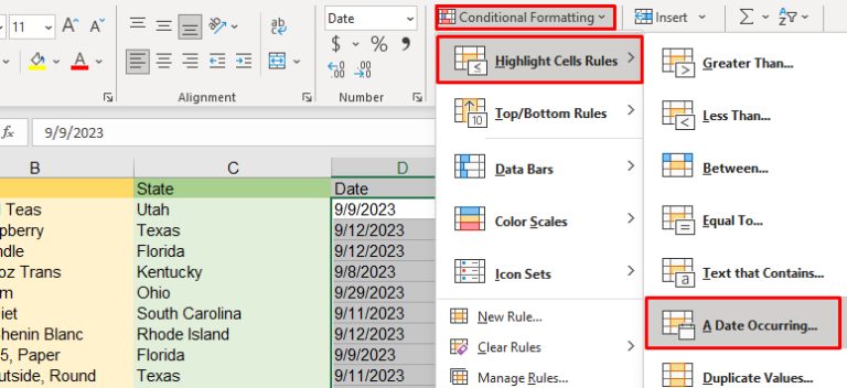 How to Apply Conditional Formatting Based on a Date