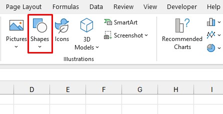 Shapes Excel