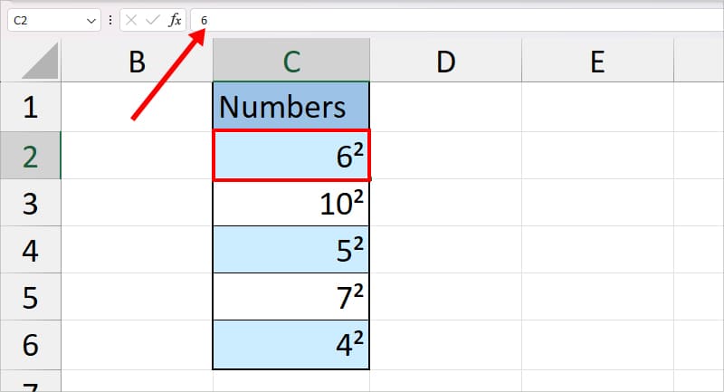 Superscript for Numbers using Custom Format